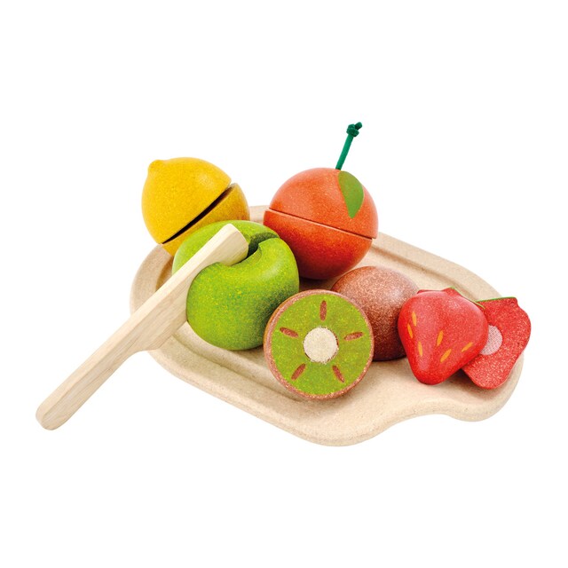 Surtido de frutas juguete de madera Plantoys