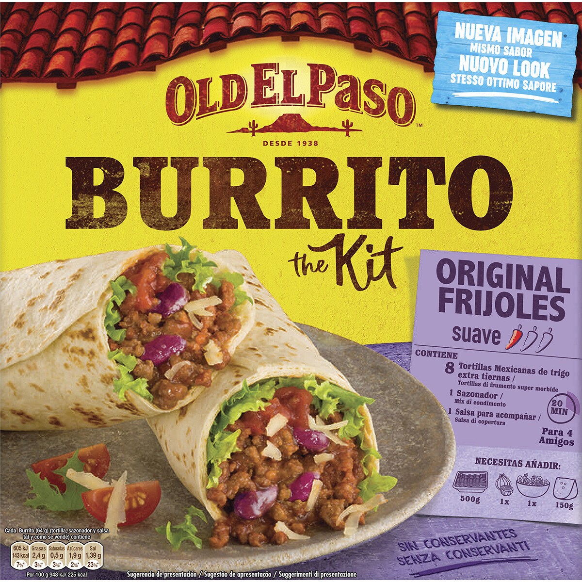 Comprar burrito kit caja 515 g · OLD EL PASO · Supermercado El Corte Inglés