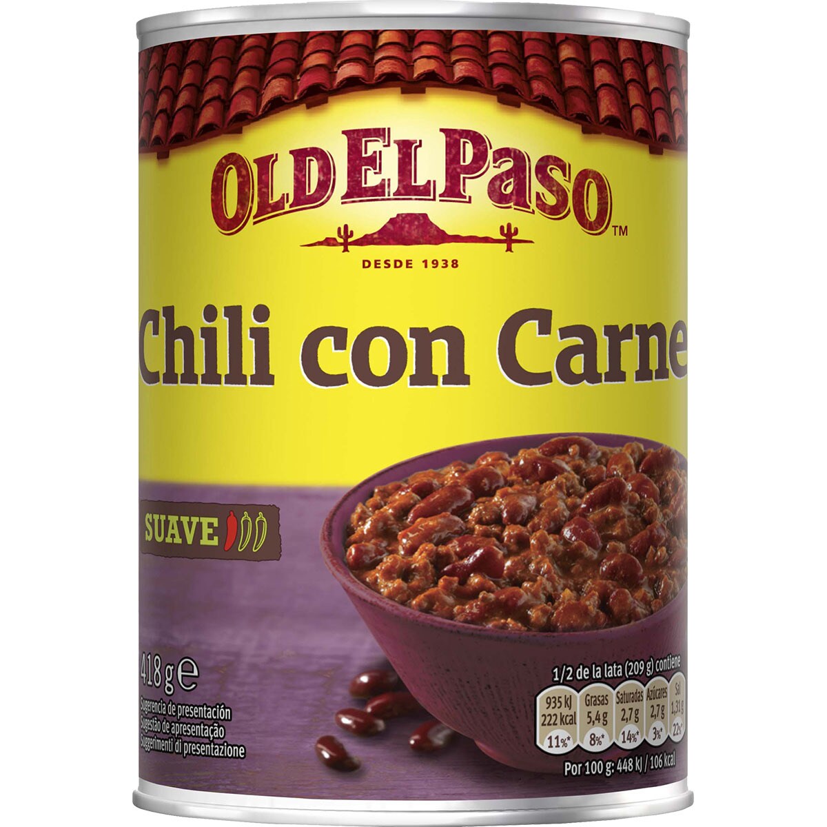 Comprar chili con carne suave lata 418 g · OLD EL PASO · Supermercado