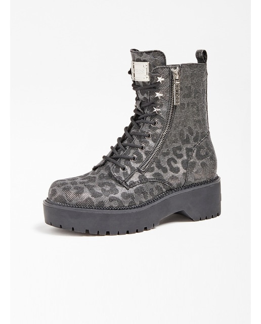 Botas de mujer Guess de color negro con detalle lurex