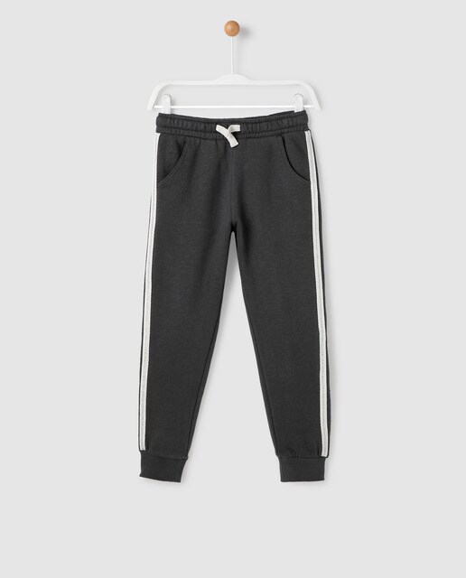 girls grey tracksuit bottoms