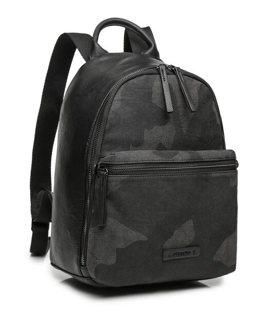 black camouflage backpack