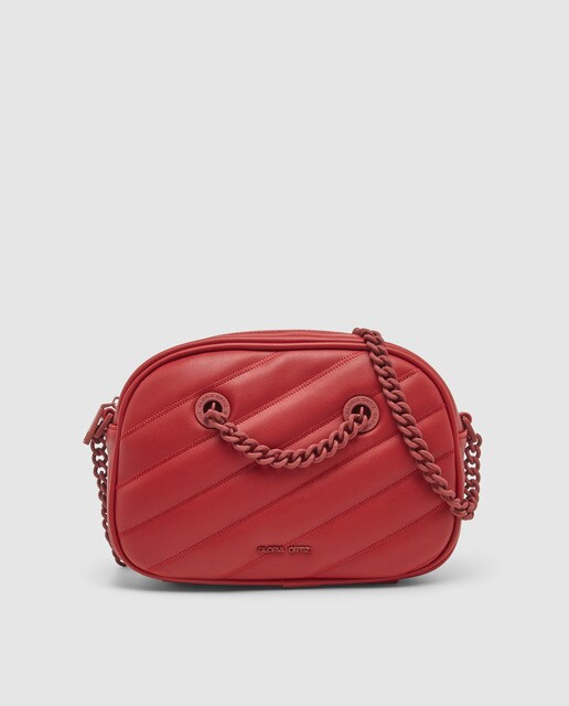 Red quilted crossbody bag Clearance