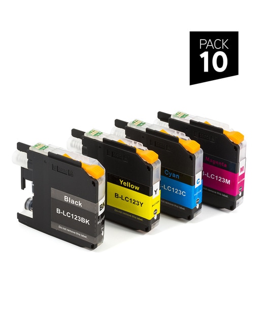 Pack 10 cartuchos genéricos ZP-Brother l
