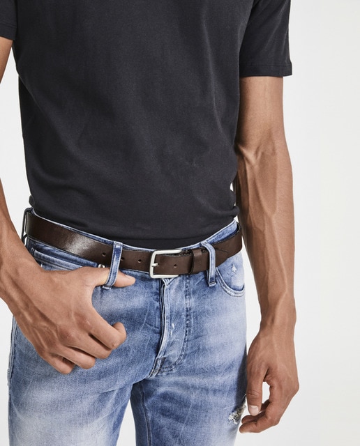 Cinturón hombre piel marrón