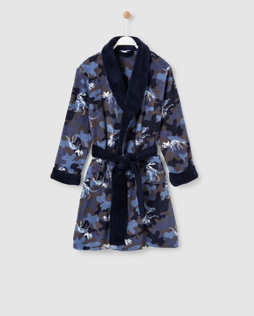 boys cotton dressing gown