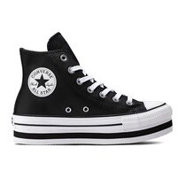 converse black chuck taylor hi all star platform layer trainers