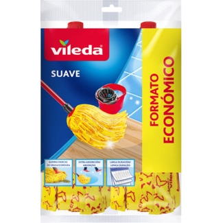 Vileda Recarga Dupla de Esfregona Suave embalagem 2 unidades
