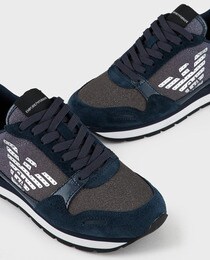 glitter armani trainers