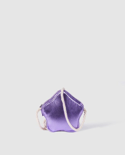 metallic purple purse