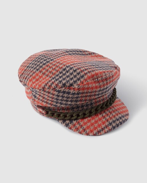 Jo \u0026 Mr. Joe women's red hound's-tooth check print cap · Women's fashion · El  Corte Inglés