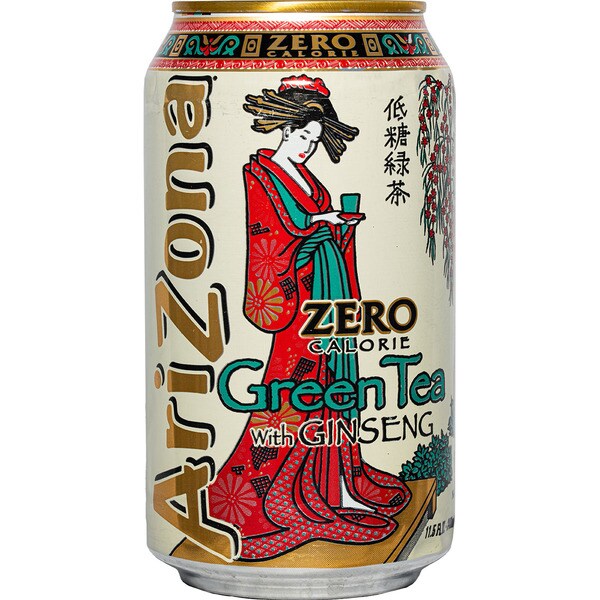 Buy Zero sugarfree green tea soft drink tin 33 cl · ARIZONA