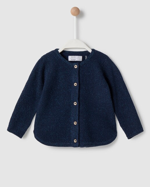 navy blue cardigan baby girl