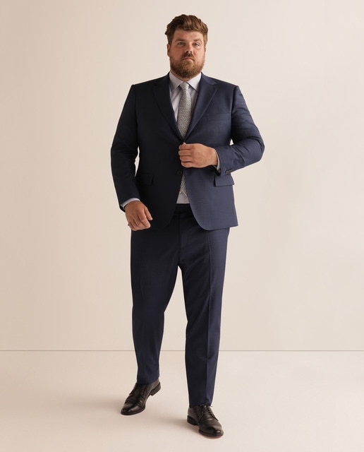 big and tall blue suit