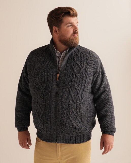 big & tall men's cardigans
