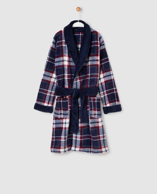 boys cotton dressing gown