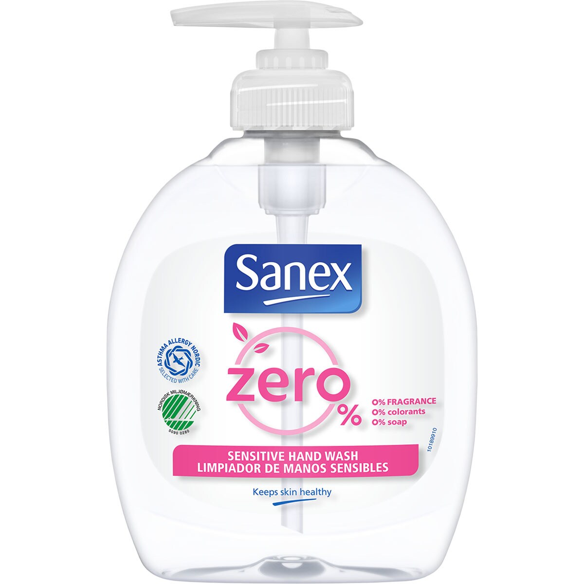 Buy Zero Sensitive liquid hand soap 0 fragrance, colourings and soap