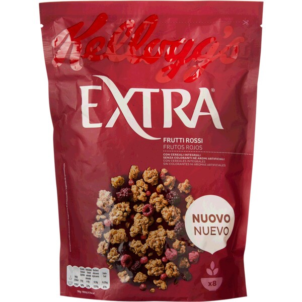 Granola com Frutos Vermelhos embalagem 375 g · Kellogg's Extra