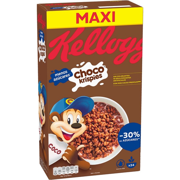 Buy Choco Krispies Maxi chocolate rice breakfast cereals 30 less sugar
