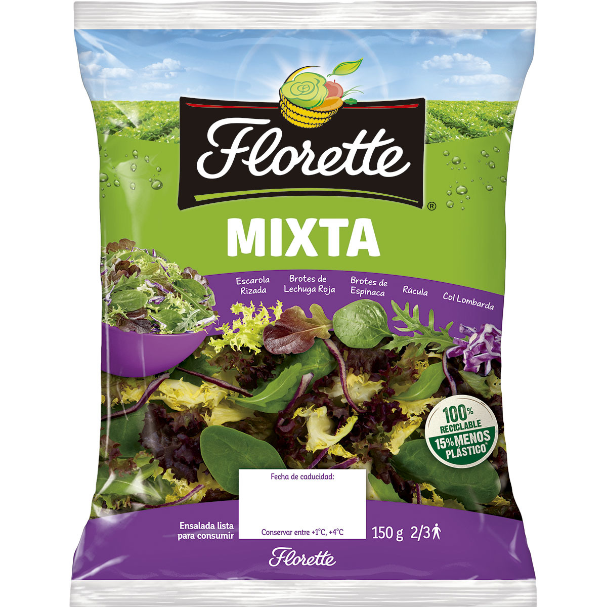 Mixed salad bag 150 g · FLORETTE · Supermercado El Corte Inglés