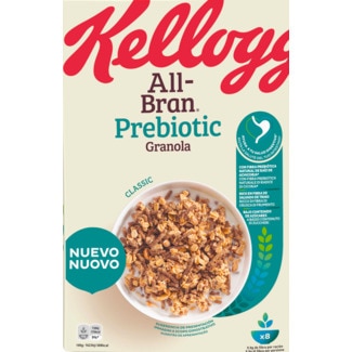 Kellogg's All-Bran Granola Prebiótico embalagem 380 g