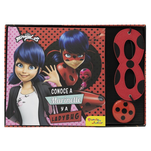 Miraculous. Libro con antifaz y yoyó: Conoce a marinette y a ladybug