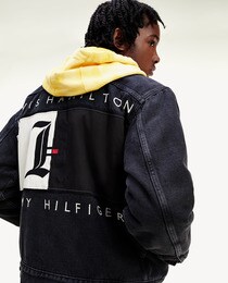 black denim jacket tommy hilfiger