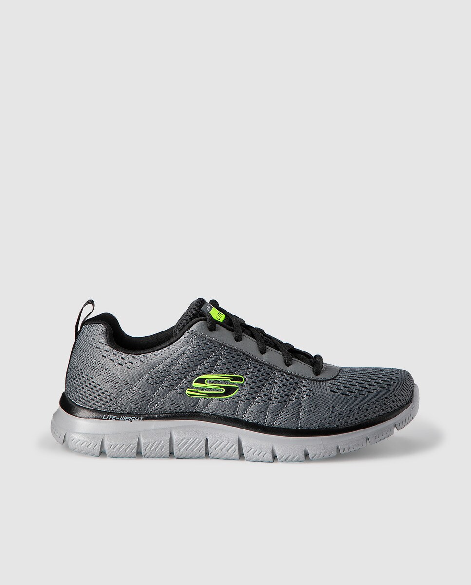Skechers men's grey trainers with Memory Foam insoles, Greys.