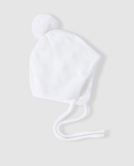 Bonnet Bebe Garcon Blanc A Pompon Mode El Corte Ingles