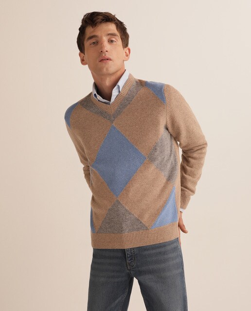 mens camel sweater