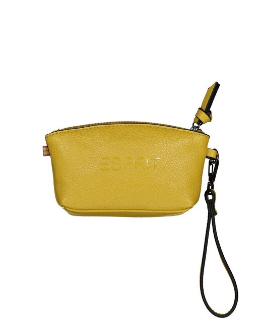 yellow toiletry bag