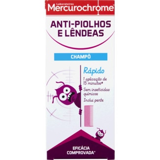 Mercurochrome Champô Anti-Piolhos e Lêndeas Rápido embalagem 1 unidade