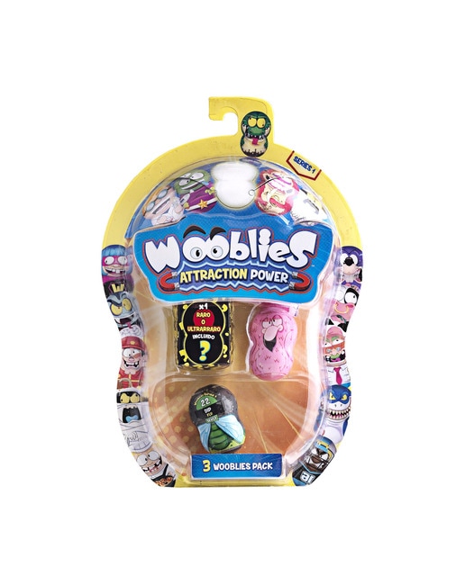 Pack 2 Figuras Coleccionables + 1 Figura Ultra Rara Oculta Wooblies Serie 1