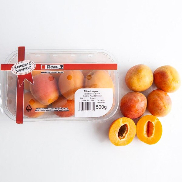 FRUTAS ESTHER albaricoque naranja tarrina 500 g