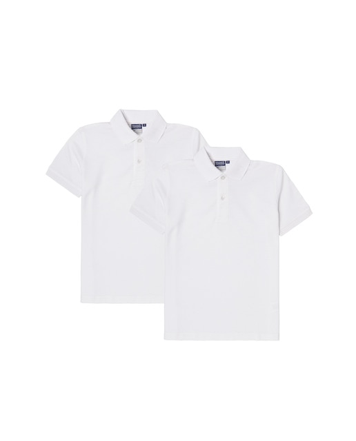 Pack de polos de uniforme manga corta.