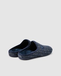 navy blue mule