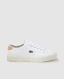 lacoste pink and white trainers