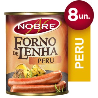 Nobre Forno de Lenha Salsichas de Peru lata 160 g
