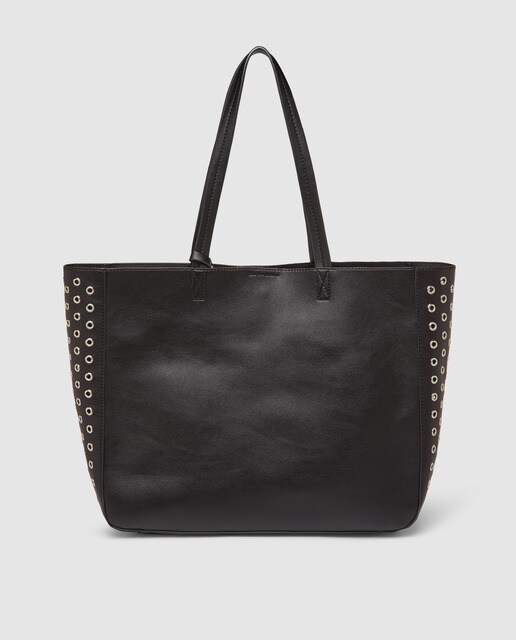 El Corte Inglés large black shopper bag with metallic eyelets · Women's  fashion · El Corte Inglés