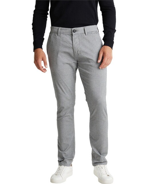grey slim chinos