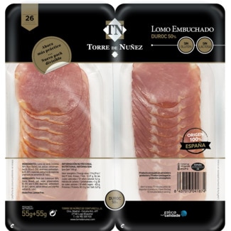 Torre de Nuñez Lombo Duroc em Fatias sem Glúten e sem Lactose unidade 110 g