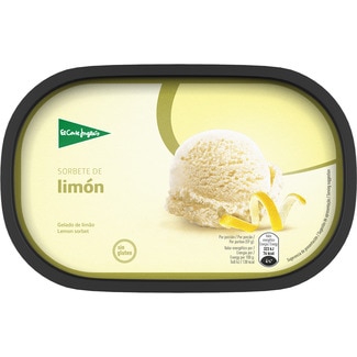 EL CORTE INGLES helado de sorbete de limón tarrina 1 l