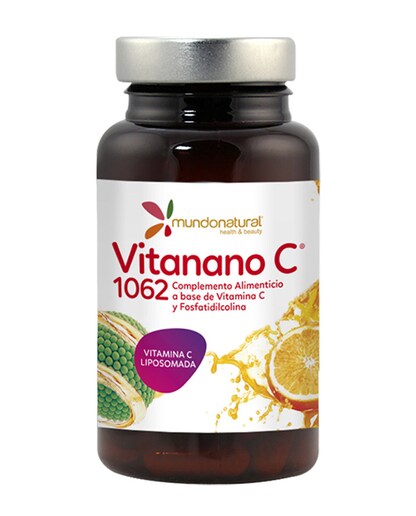 30 Cápsulas Vitanano C 1062 Vitamina C liposomada Mundo Natural