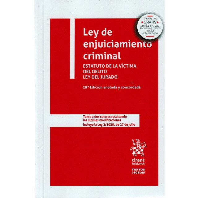 Ley de enjuiciamiento criminal 29ed