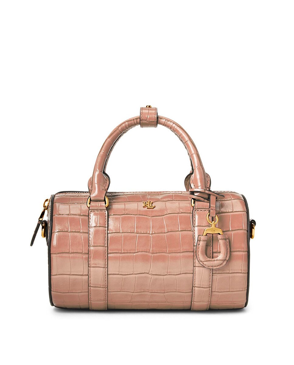 Petit sac bowling Lauren Ralph Lauren Zoey en cuir de vachette couleur