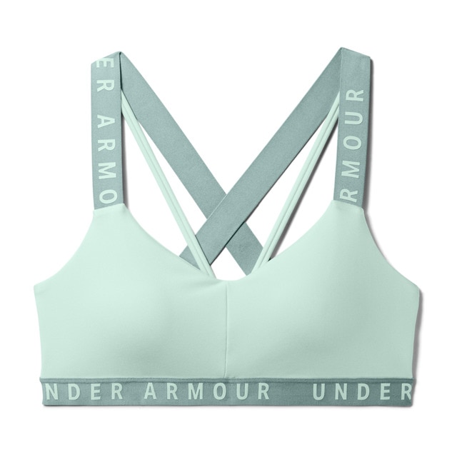 under armour women's strappy wordmark sports bralette