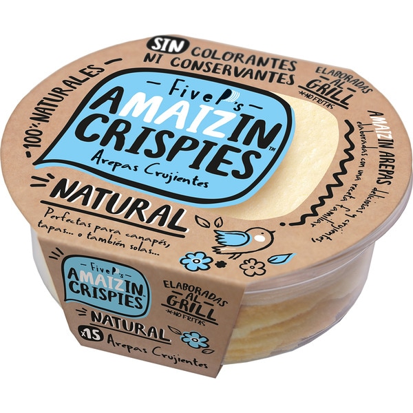 Corn snack 100% natural tub 90 g