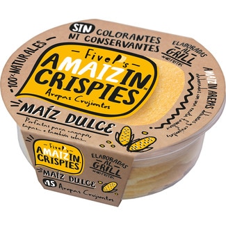 AMAIZIN CRISPIES Sweetcorn snack 100% natural tub 90 g