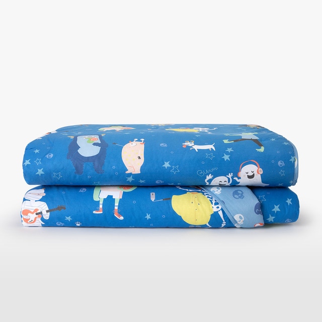 Edredón infantil reversible algodón sostenible Diver Blue Mini Home - El Corte Inglés