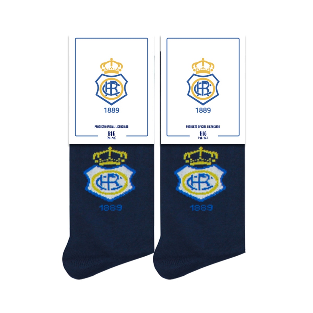 Imagem 0 de Meias Real Club Recreativo de Huelva Escudo azul-marinho